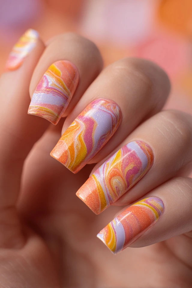 Tie-Dye Dream Palette Nails - photo 2