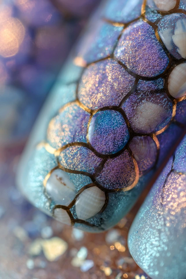 Mermaidcore Design Nails - photo 2