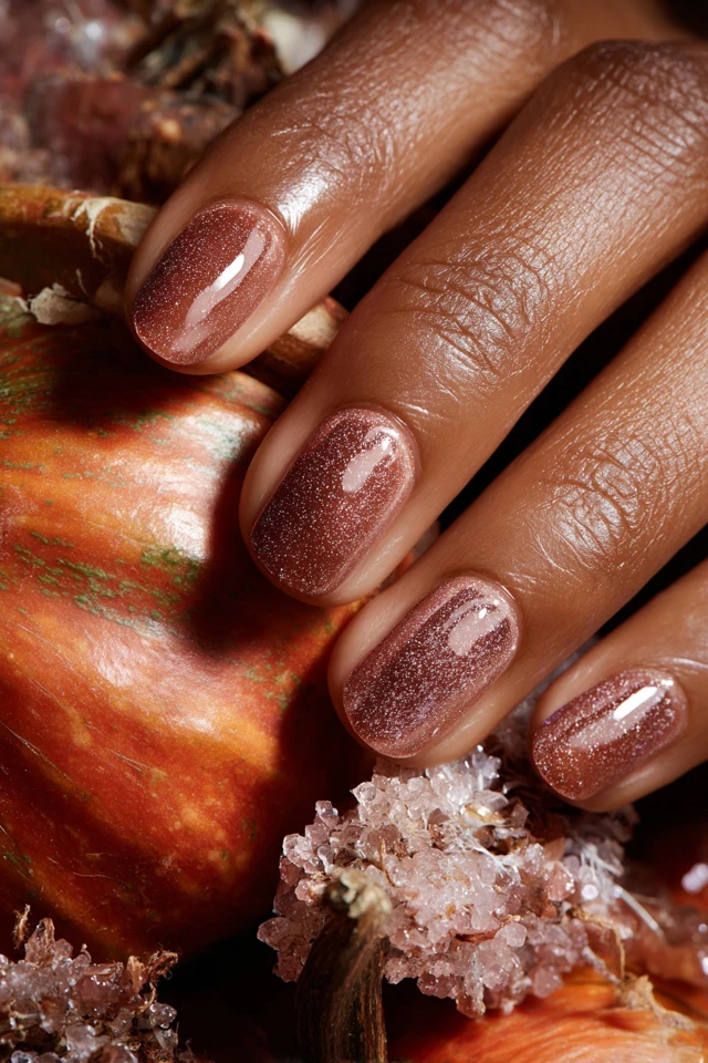 Cider Fall Charm Nails - photo 2