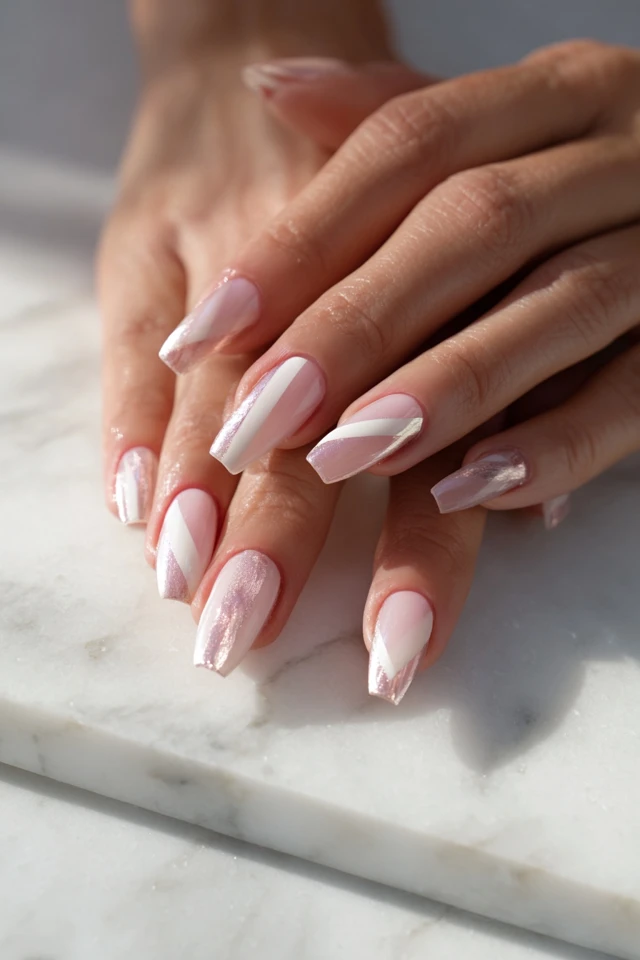 Signature Oblique Coffin Artistry Nails - photo 2