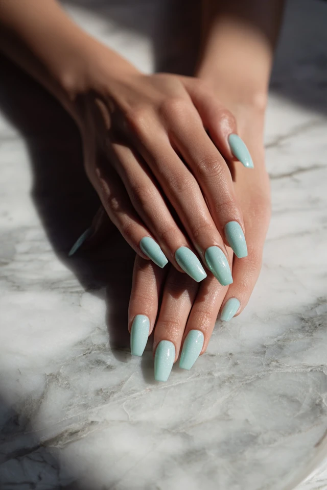 Opulent Mini Coffin Geometry Nails - photo 2