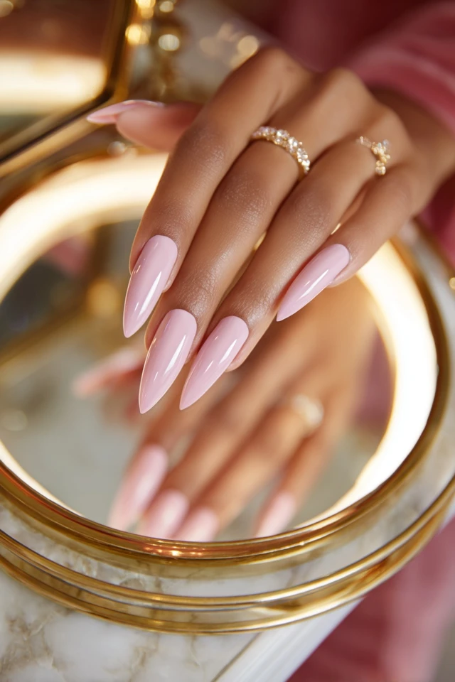 Dramatic Steep Stiletto Artistry Nails