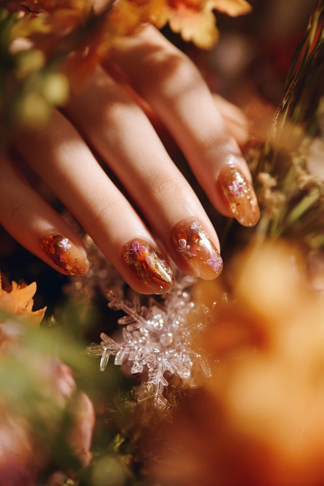 Foliage Fall Vibes Nails - photo 2