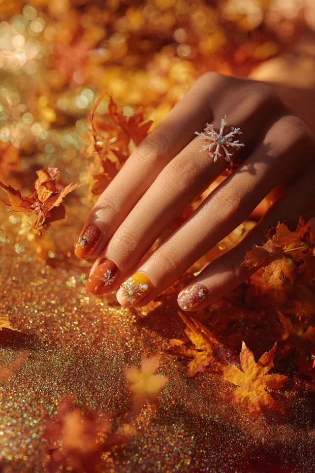 Spice Autumn Charm Nails - photo 2