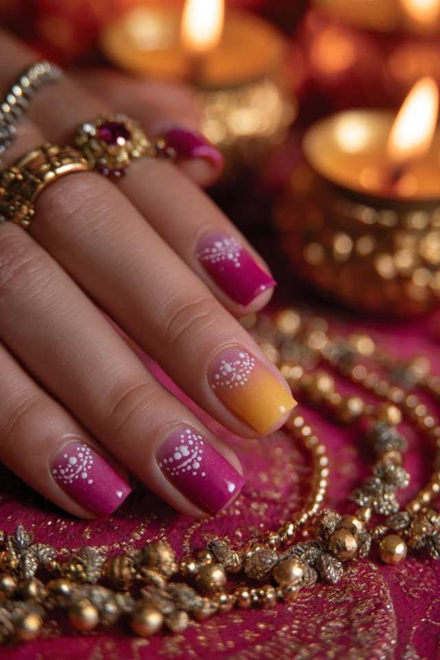 Diwali Celebration Nails Inspiration