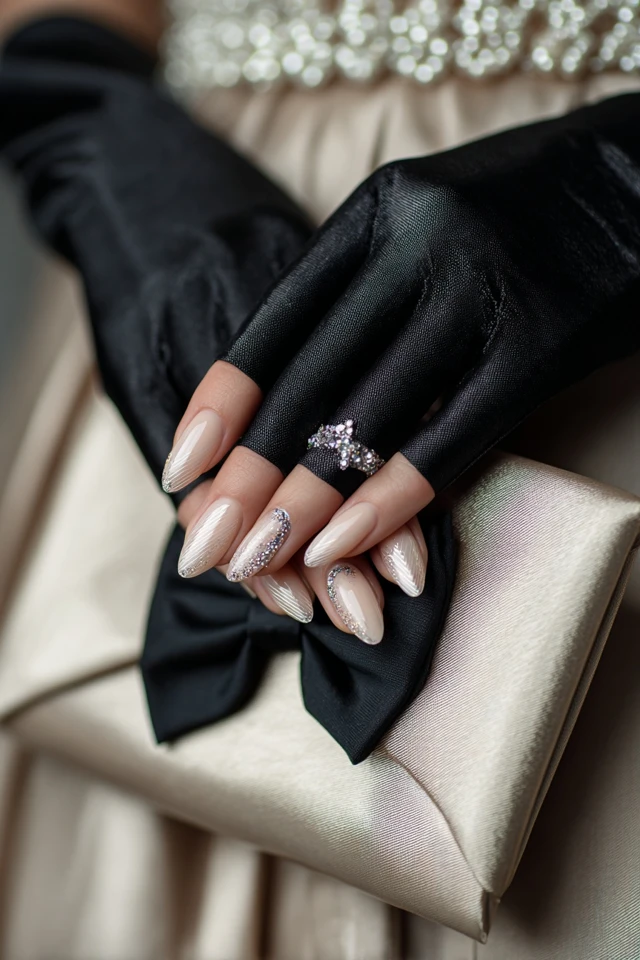 Black Tie Ball Nails Inspiration - photo 2