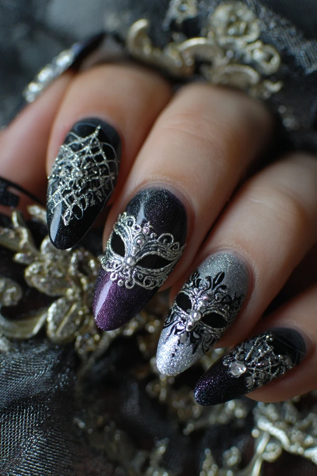 Masquerade Ball Nails Inspiration - photo 2