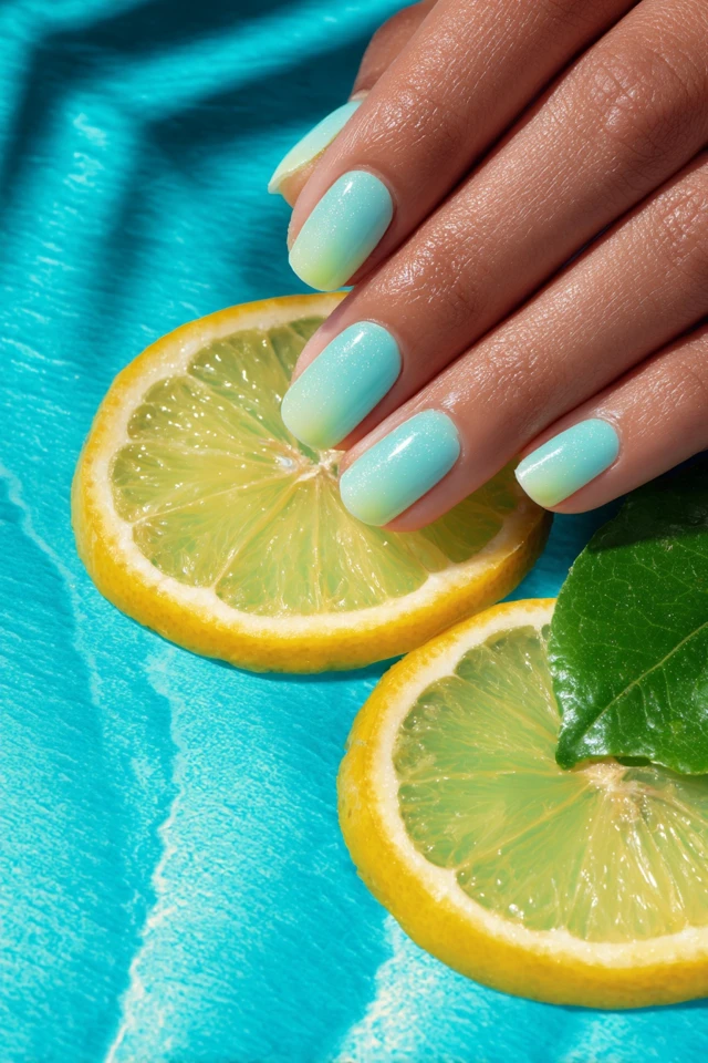 Sunset Summer Palette Nails - photo 3