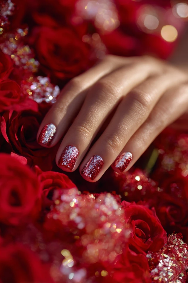 Festive World Kindness Day Palette Nails - photo 2