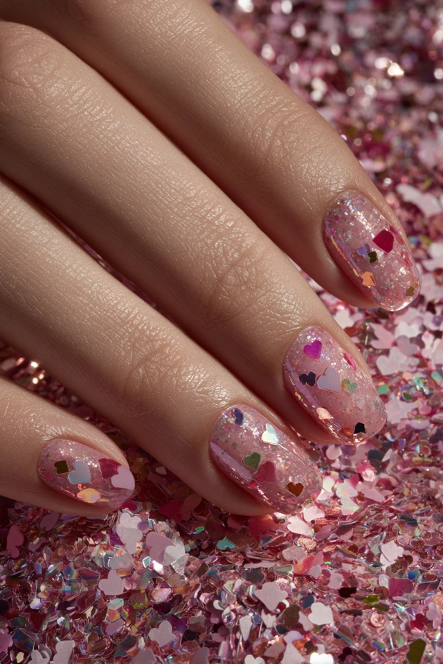 Festive Veterans Day Palette Nails - photo 2