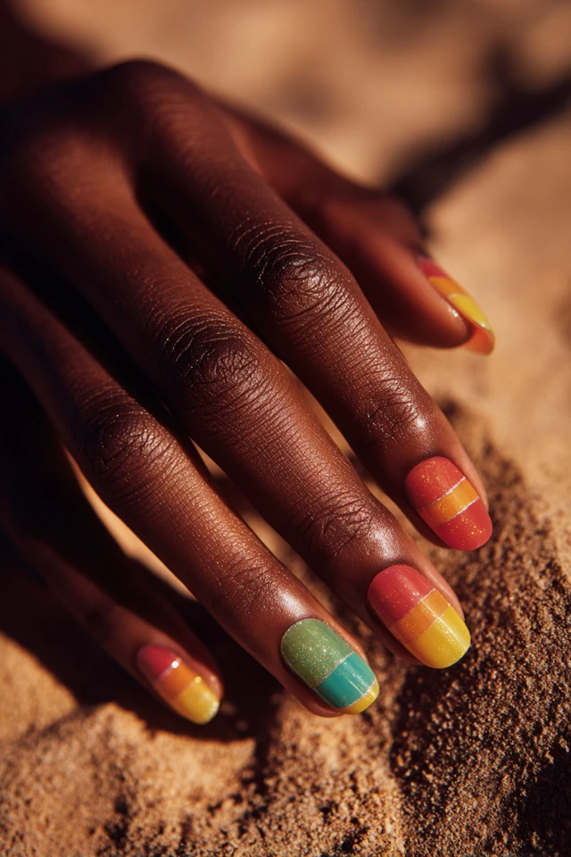 Festive World Environment Day Design Nails