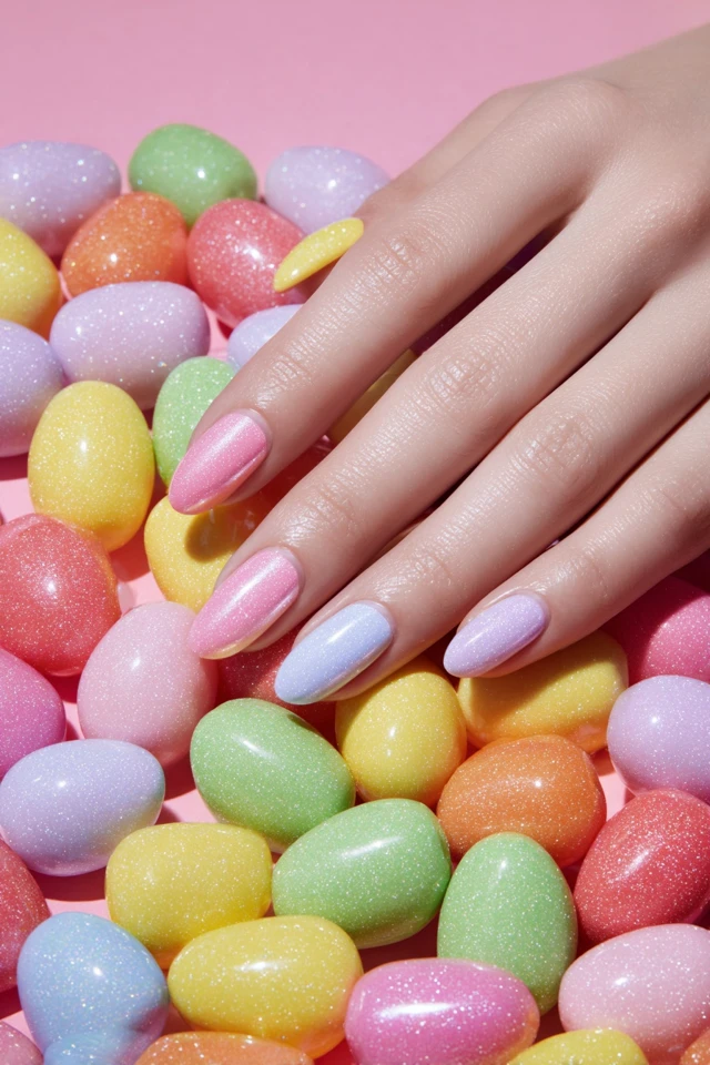 Vivid Labor Day Glam Nails - photo 3