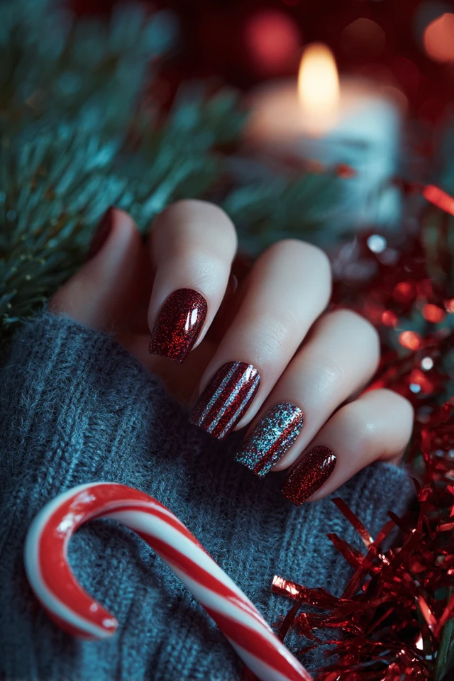 Bold Australia Day Palette Nails - photo 2