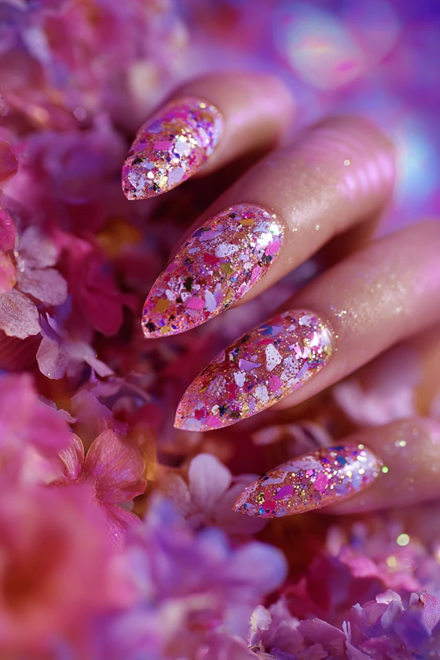 Bold Grandparents Day Palette Nails - photo 3
