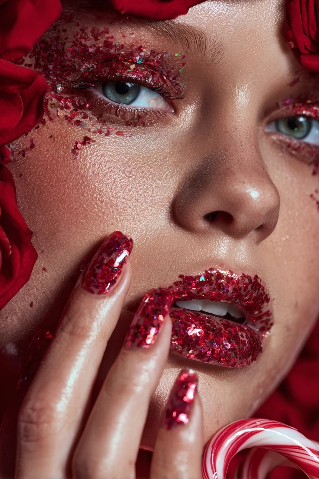 Sparkle Rosh Hashanah Glam Nails - photo 3