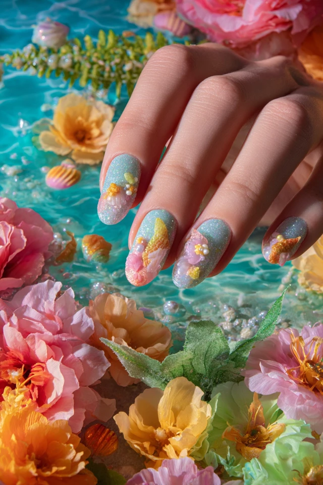 Mermaid Summer Symphony Nails - photo 2