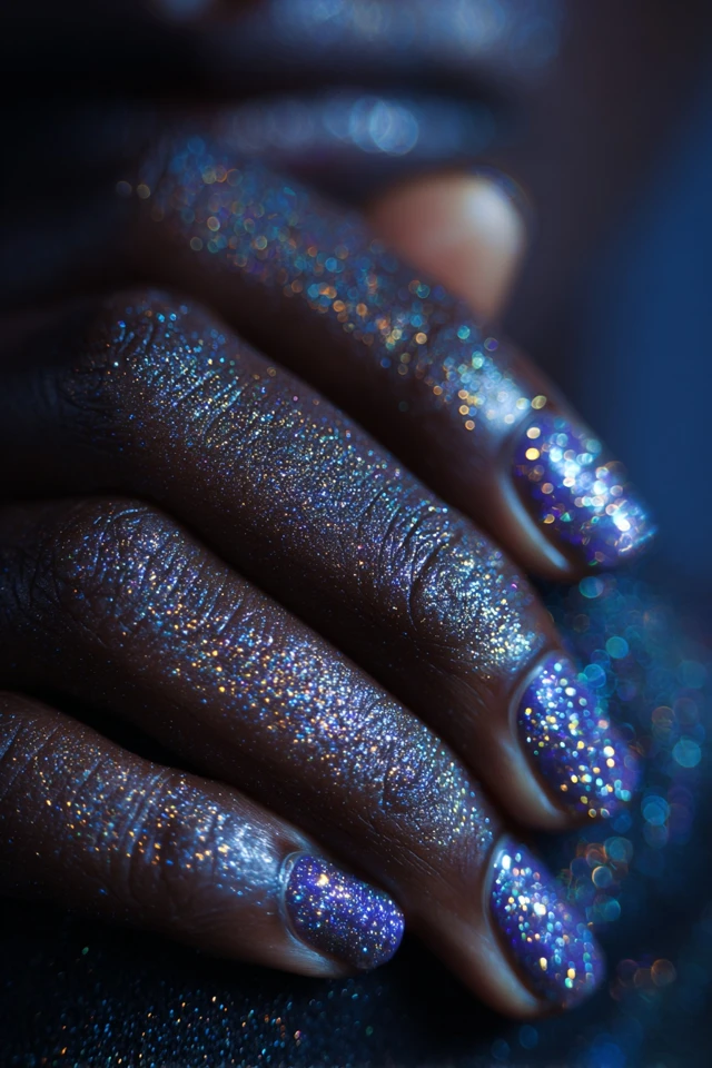 Ultra Galaxy Flake Mani - photo 2