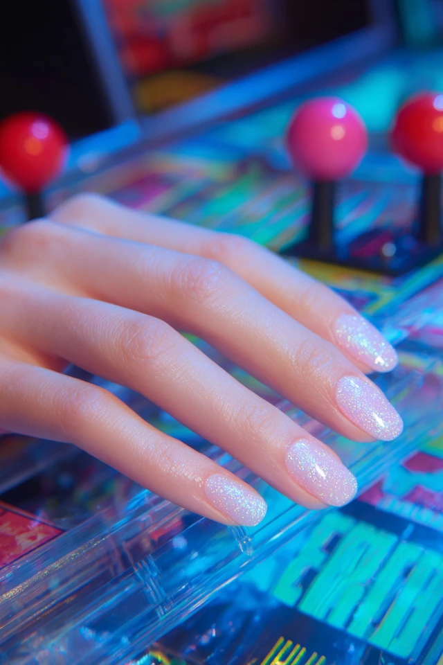 Epic Holographic Powder Glam Nails - photo 3