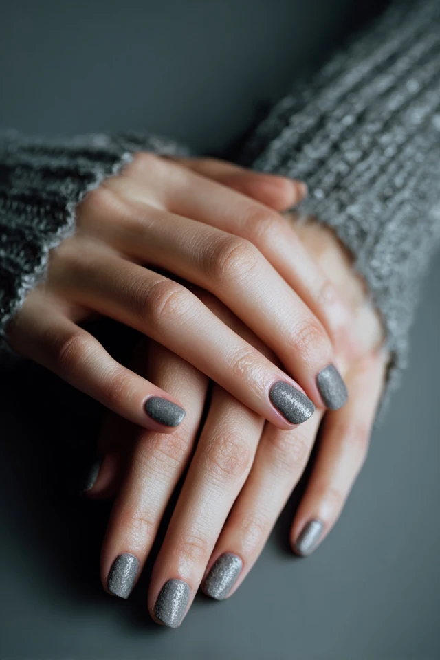 Textured Fuzzy Flocking Design Nails - photo 3