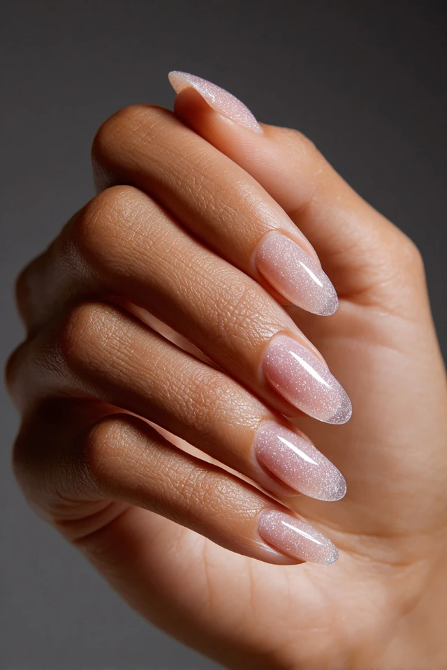 Crystal Encapsulated Glitter Design Nails - photo 3