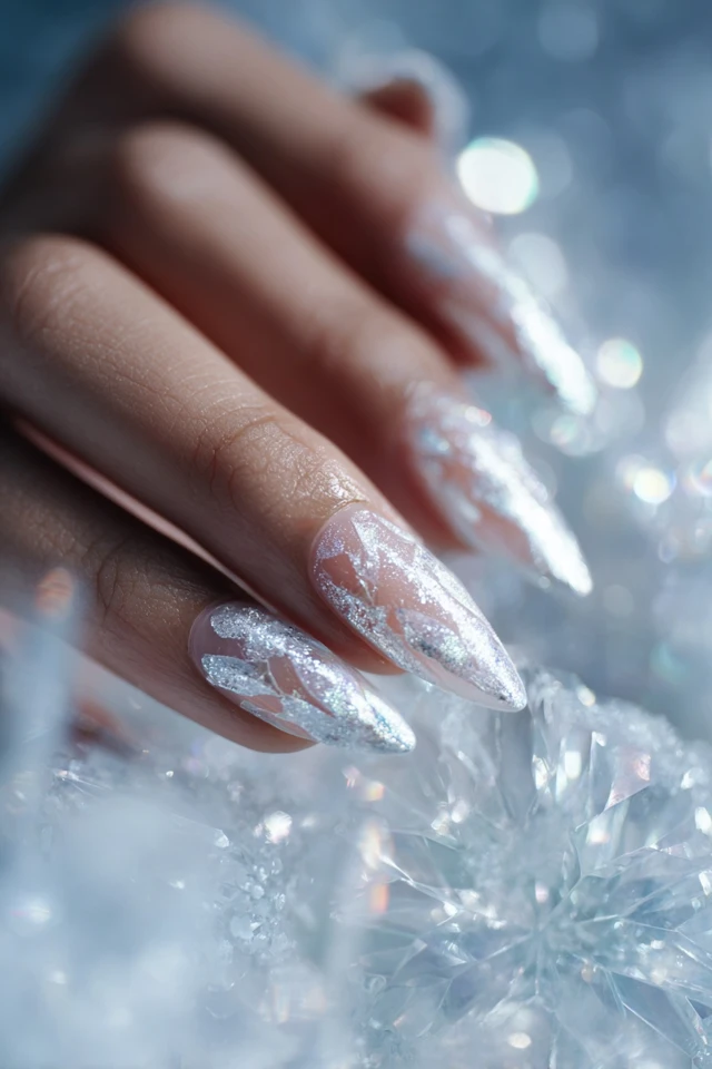 Aurora Winter Glow Nails - photo 2