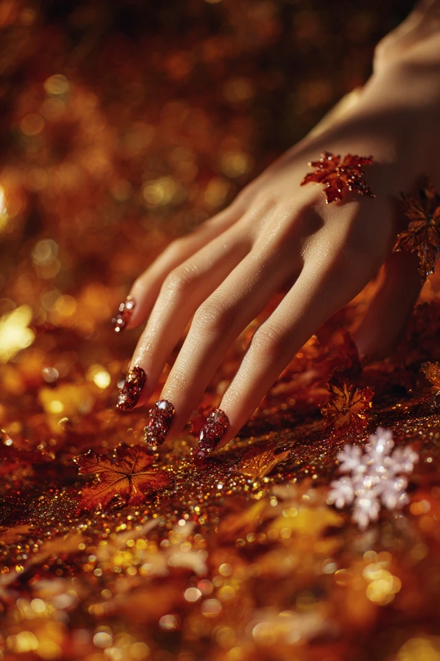 Spice Autumn Glow Nails - photo 2