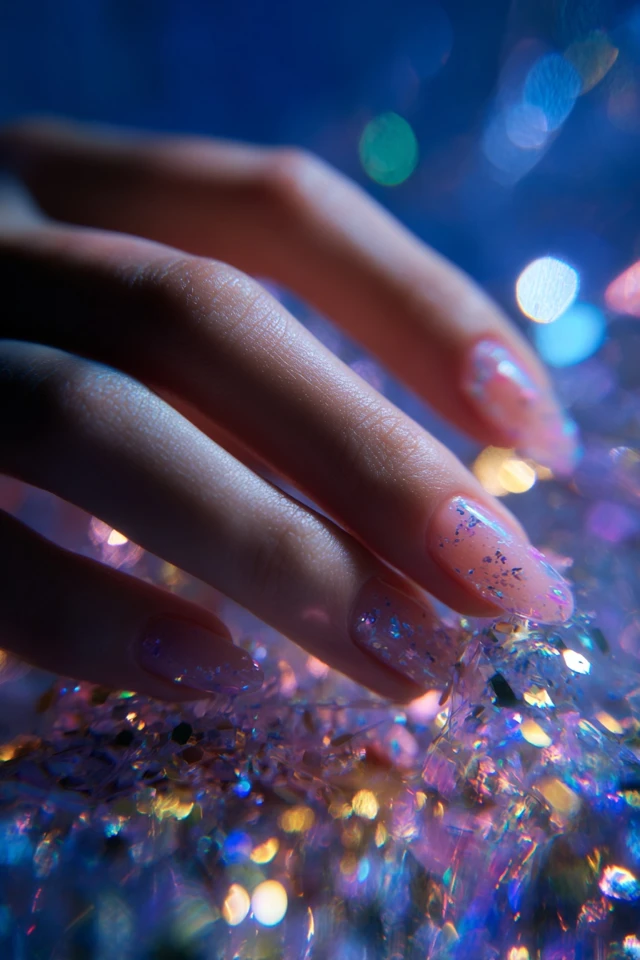 Ultra Blooming Marble Glam Nails - photo 2