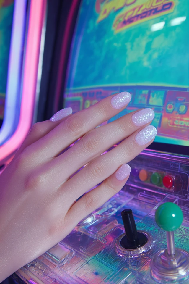 Prismatic Ice Frost Design Nails - photo 3