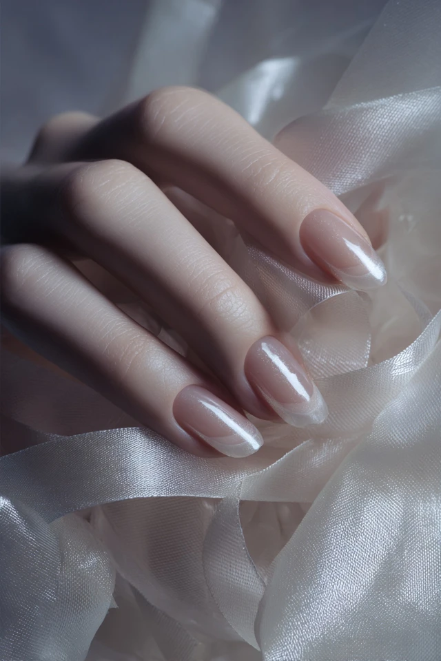 Polished French Reverse Vision Nails - photo 3