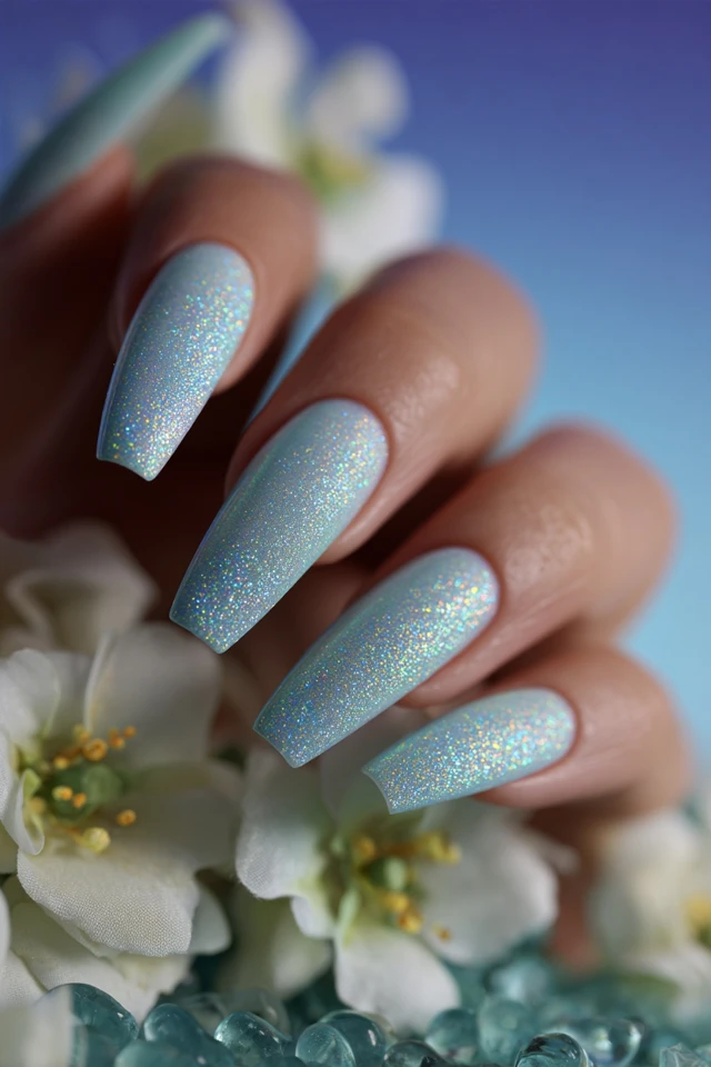 Frosted Glass Aesthetic Nails - photo 2