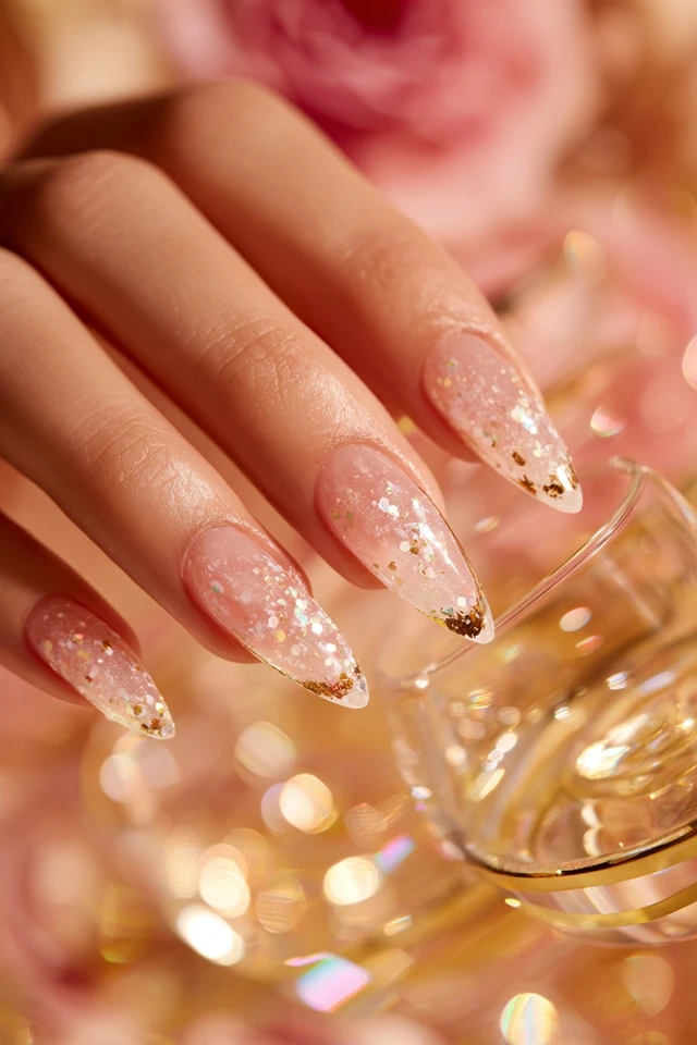Champagne Toast Look Nails - photo 3