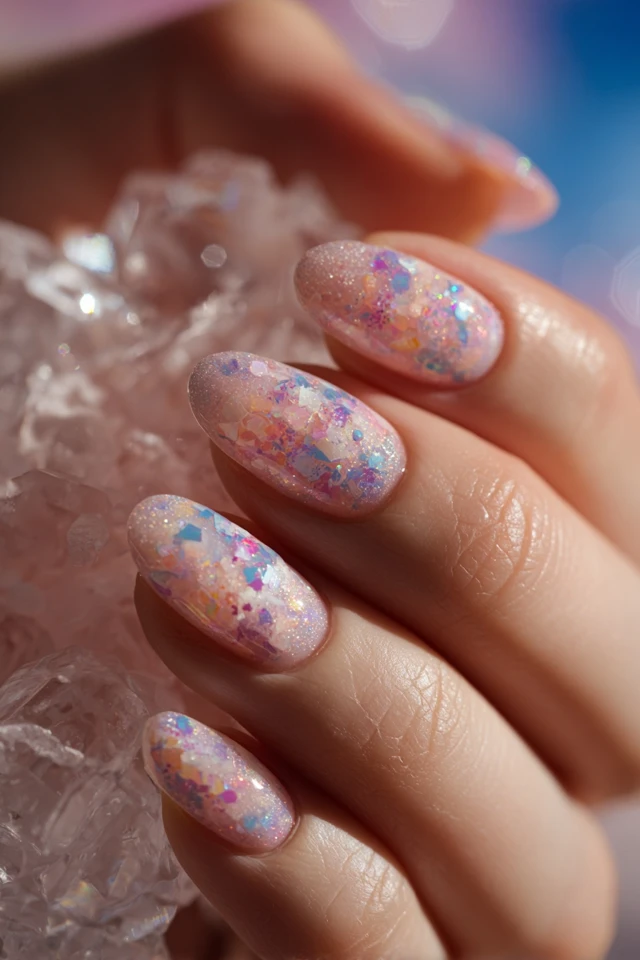 Opalescent Glow Design Nails - photo 2
