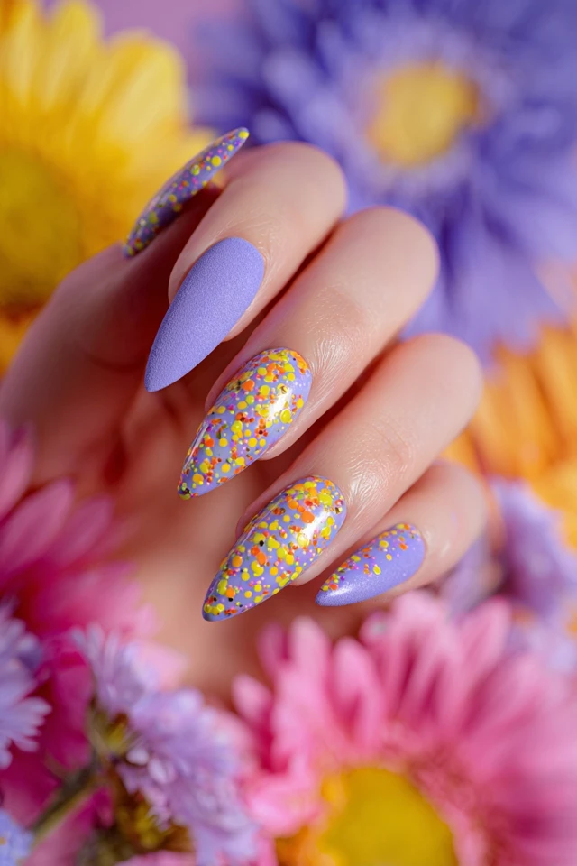 Confetti Party Mood Nails