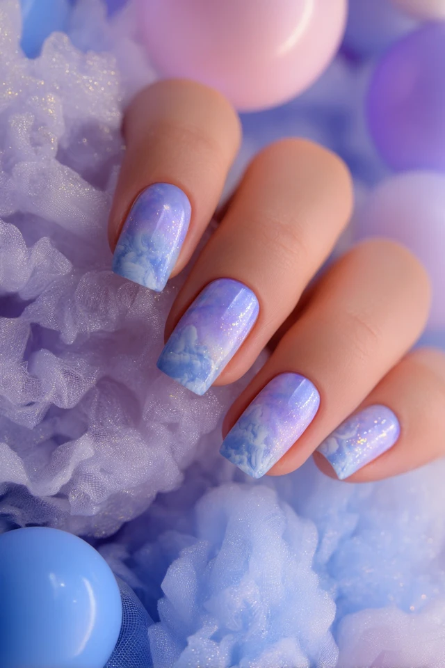 Dreamy Cloud Mood Nails - photo 3