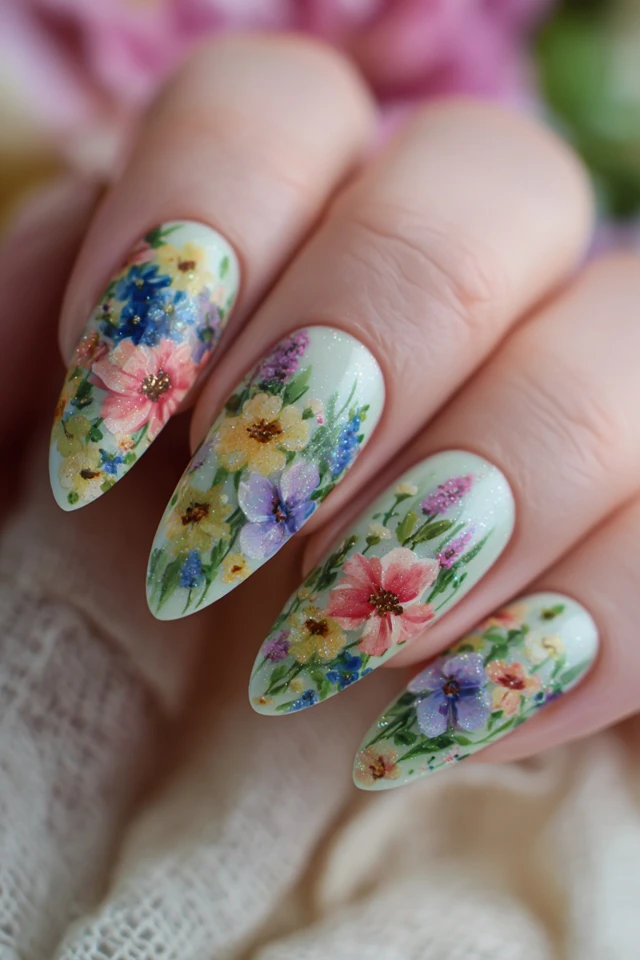 Cottagecore Palette Nails - photo 3