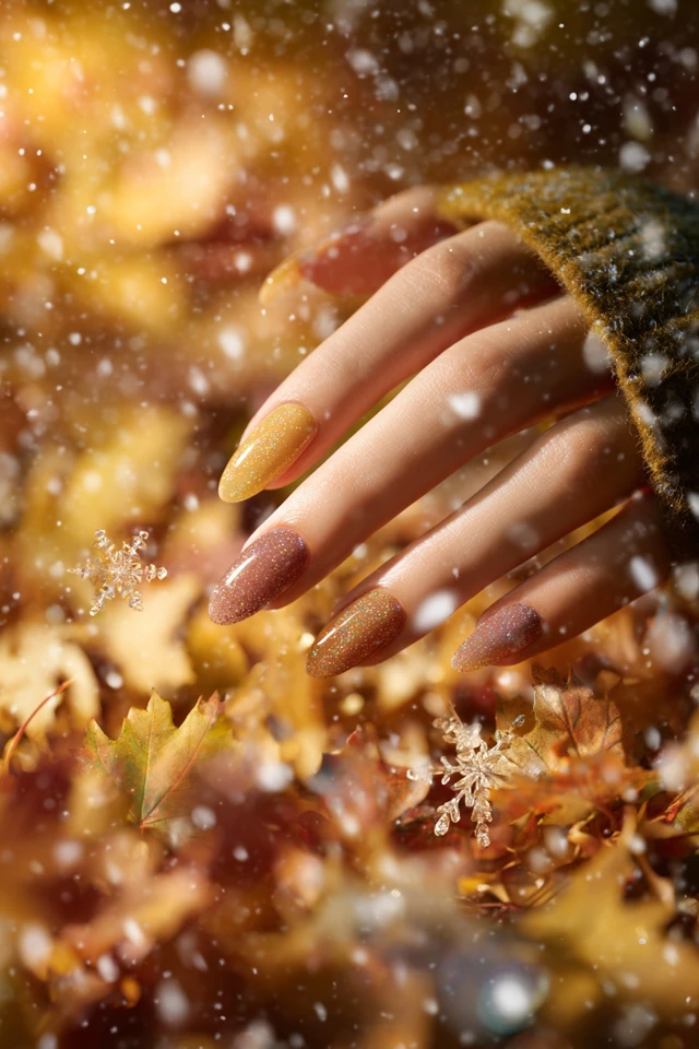 Harvest Autumn Frost Nails - photo 3
