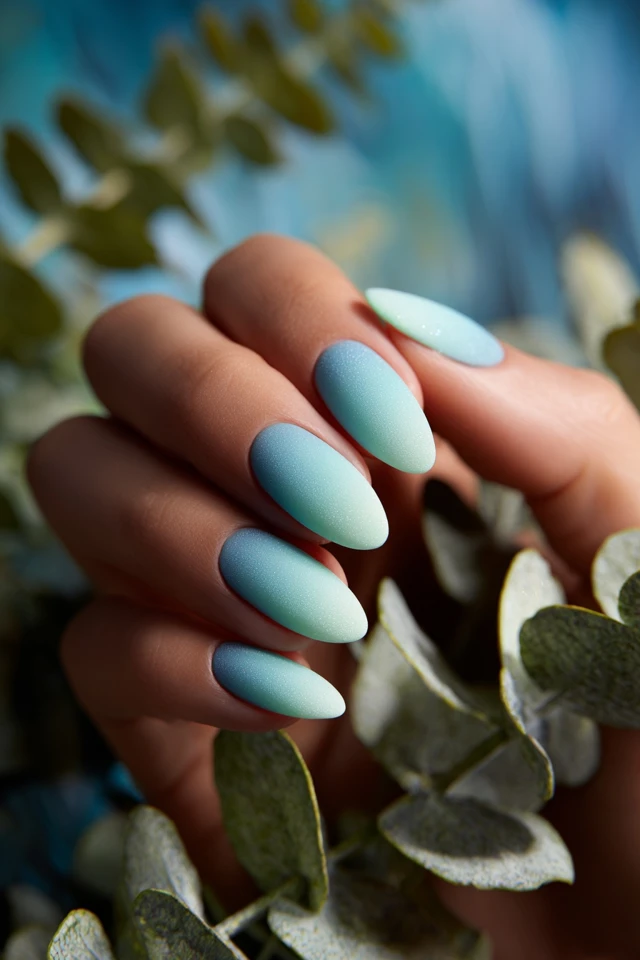 Frosted Glass Design Nails - photo 3