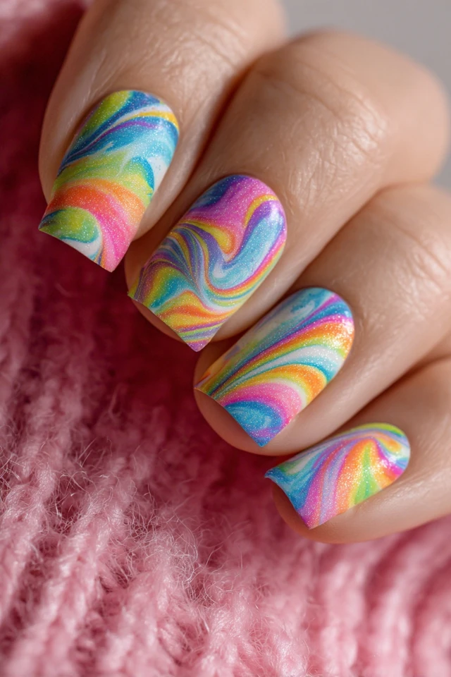Tie-Dye Dream Palette Nails - photo 3