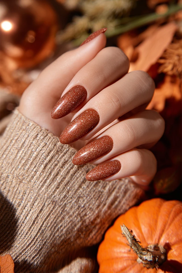 Cider Fall Charm Nails - photo 3