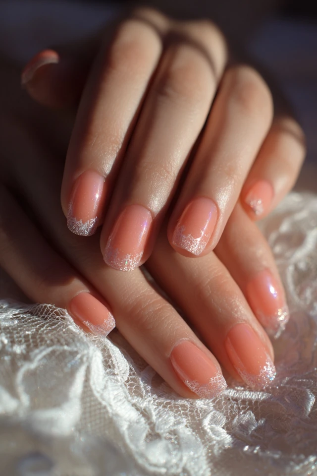 Striking Lace Edge Geometry Nails - photo 3