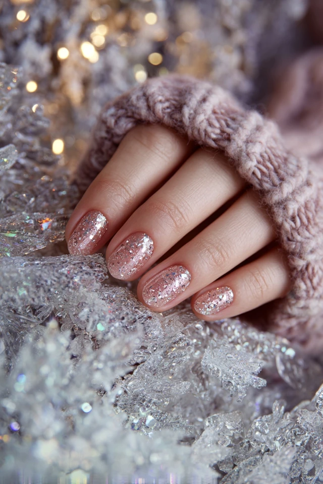 Gingerbread Winter Glow Nails - photo 3
