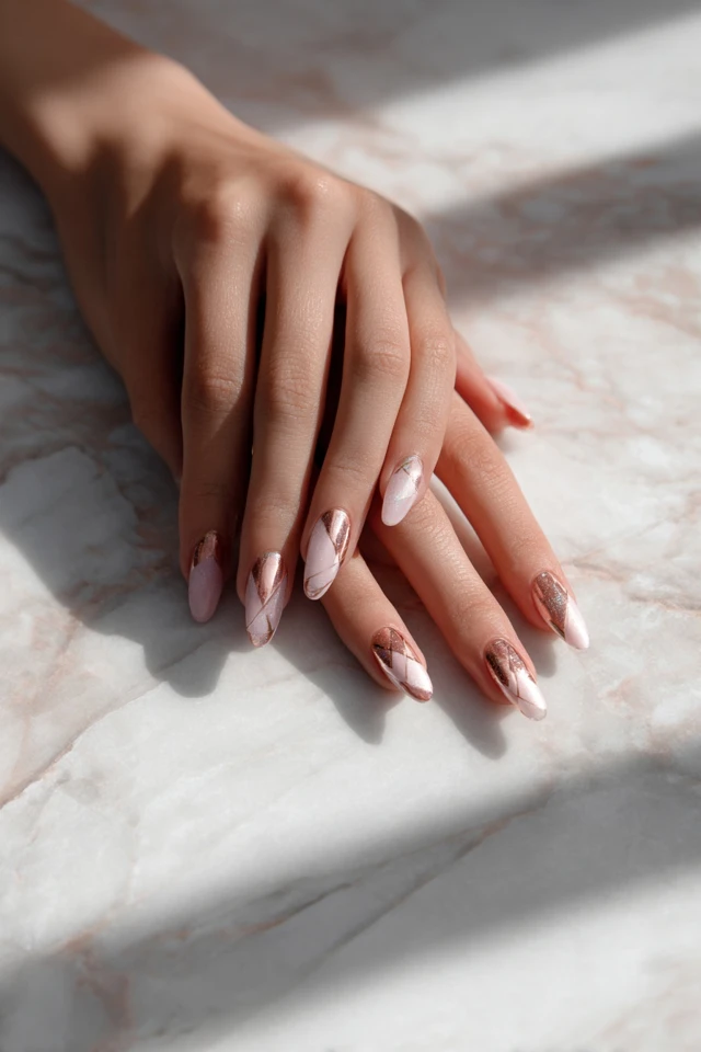 Signature Oblique Coffin Artistry Nails - photo 3