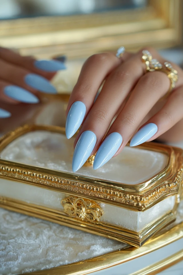 Sculpted Stiletto Silhouette Nails - photo 2