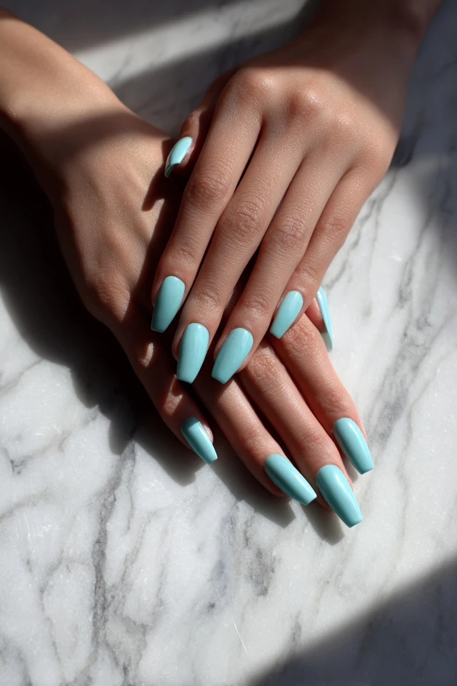 Opulent Mini Coffin Geometry Nails - photo 3