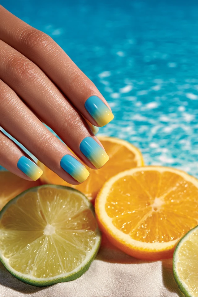 Beach Summer Glow Nails - photo 3