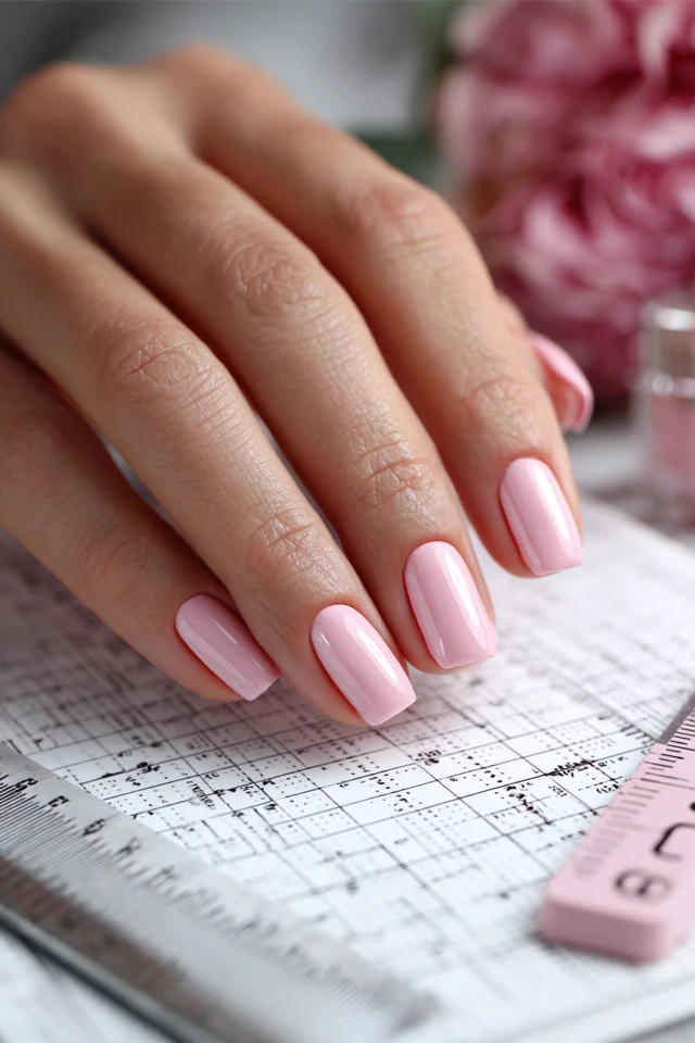 Polished Angular Square Silhouette Nails - photo 2