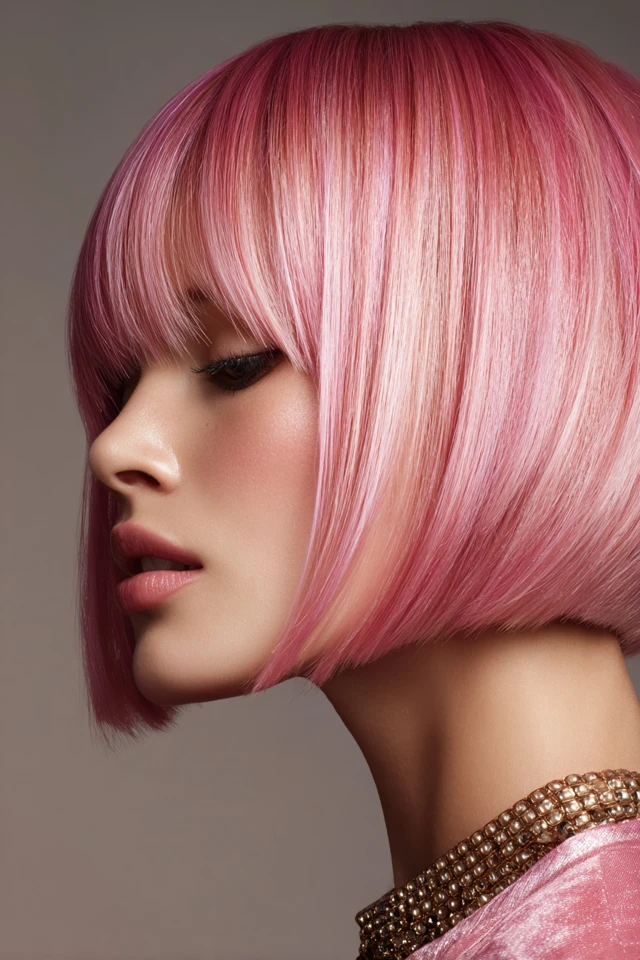 Blunt Bob Haircut Glass-Shine - photo 3