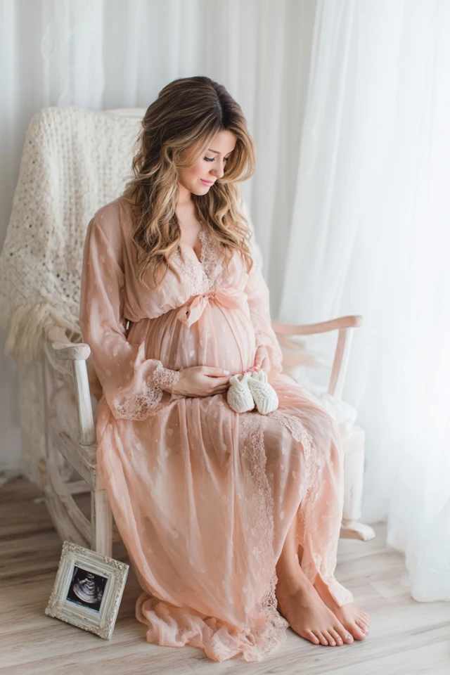 Maternity Shoot Nails Inspiration - photo 4