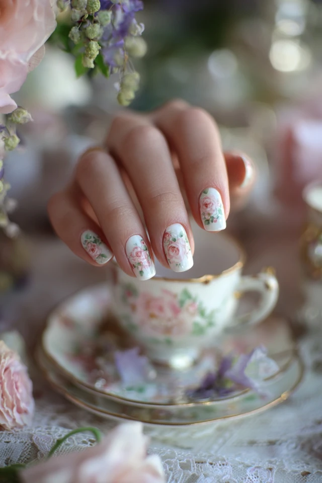 Garden Party Nails Inspiration - photo 2