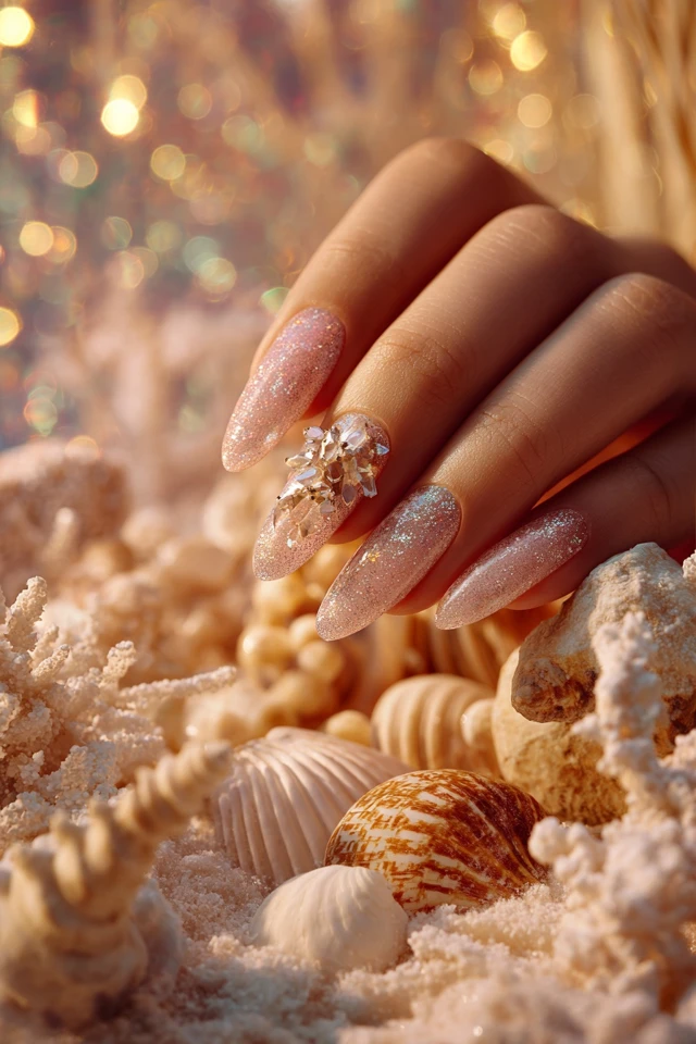Gingerbread Winter Charm Nails - photo 4